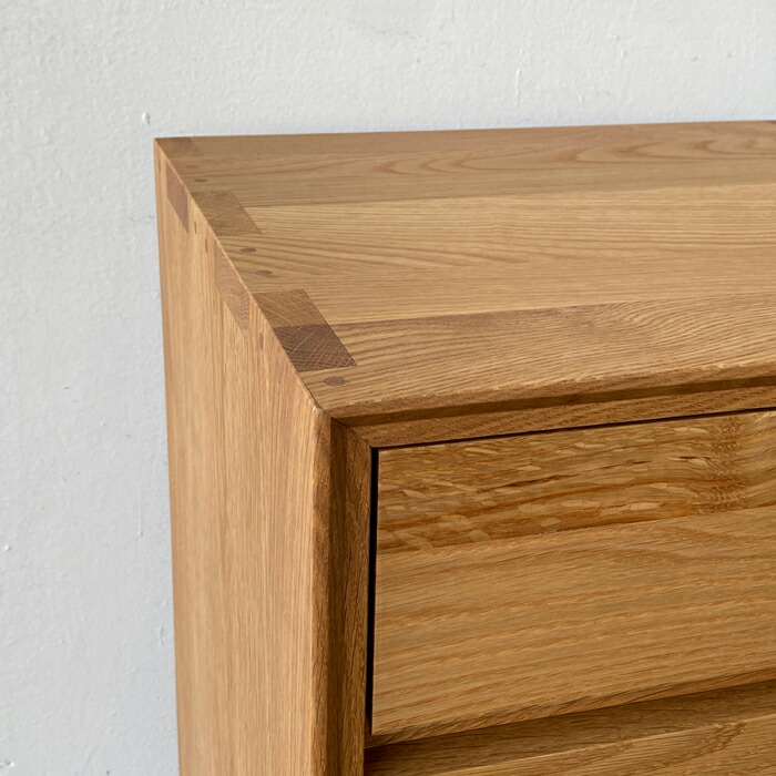 楽天市場】チェスト おしゃれ 電話台 花台 4段チェスト オーク無垢