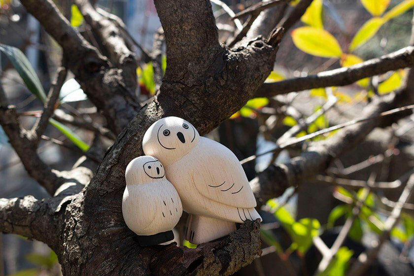 楽天市場】木彫りの置物 天然木 木彫り 置物 アニマル かわいい