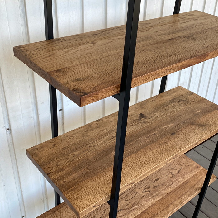 楽天市場】収納 ラック 日本製 ヴィンテージ アイアン ナラ無垢 家具