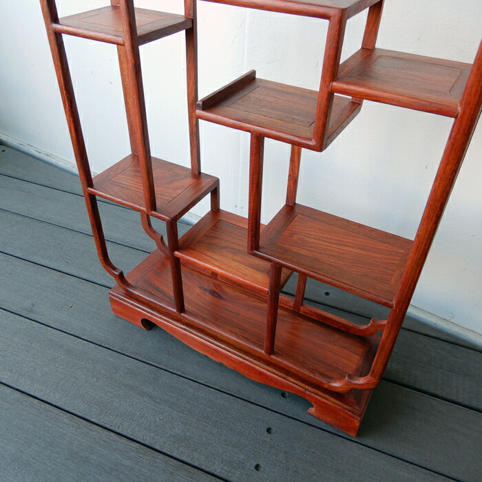 楽天市場】飾り棚 和モダン 和風 花梨 かりん おしゃれ アジアン