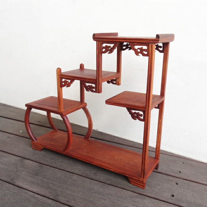 楽天市場】飾り棚 和モダン 和風 アジアン オリエンタル おしゃれ 花梨