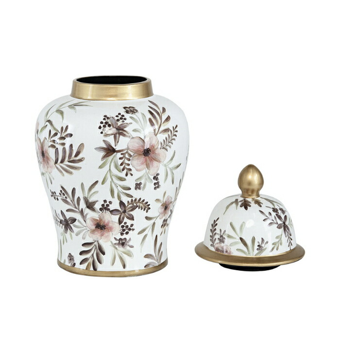 楽天市場】壺 壷 つぼ フラワーベース 蓋付き フタ オリエンタル 置物