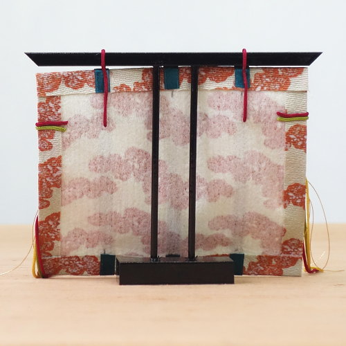 楽天市場】ミニチュア几帳 赤 お雛飾り ひな様 ひな飾り ひな祭り き