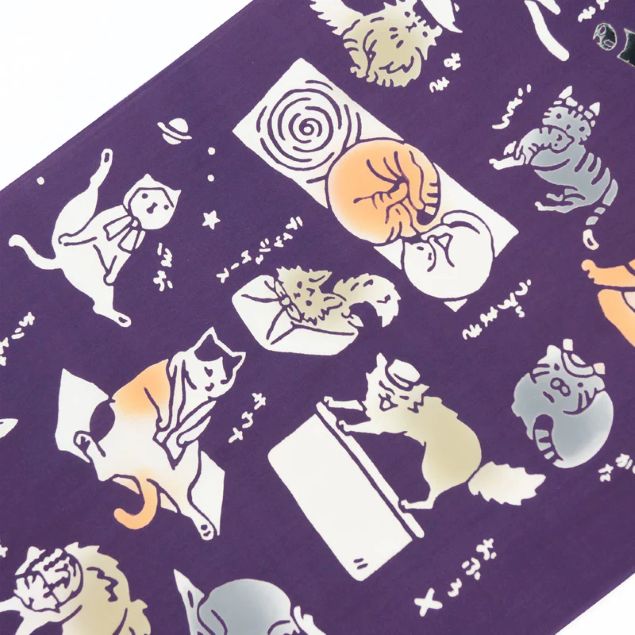 楽天市場】手ぬぐい 日本製 戸田屋 「手ぬぐい猫」 猫 ネコ ねこ 梨園