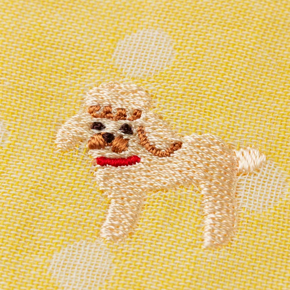 楽天市場】スーベニール わんこハンカチ トイプードル（ドット） 刺繍
