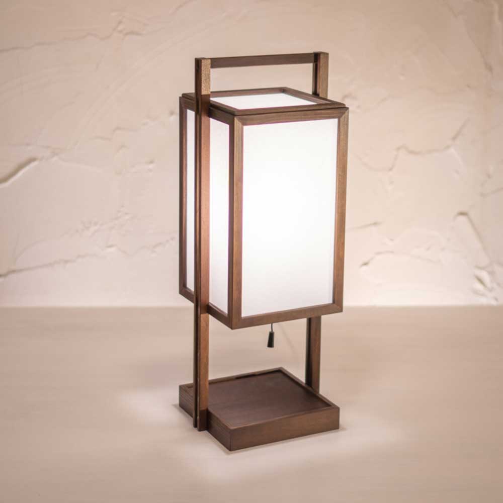 楽天市場】和風スタンドライト 行灯 仁 jin 高さ46cm 民芸塗り仕上げ