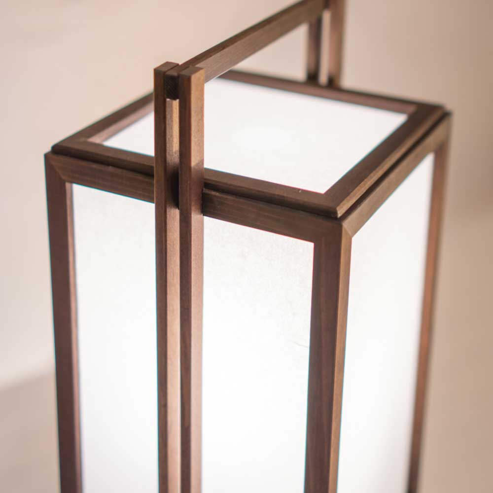 楽天市場】和風スタンドライト 行灯 仁 jin 高さ46cm 民芸塗り仕上げ