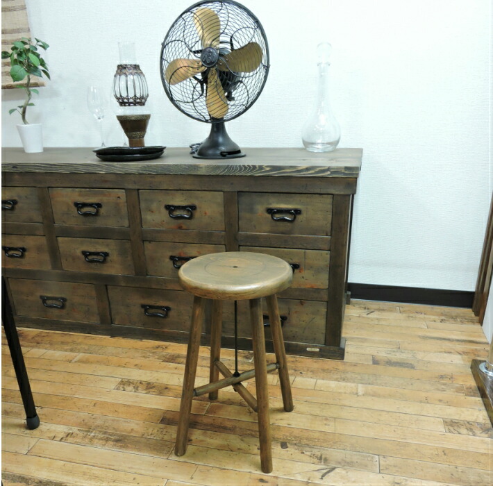 楽天市場】【あっ懐かしい レトロ感】古民具 スツール 木製 丸