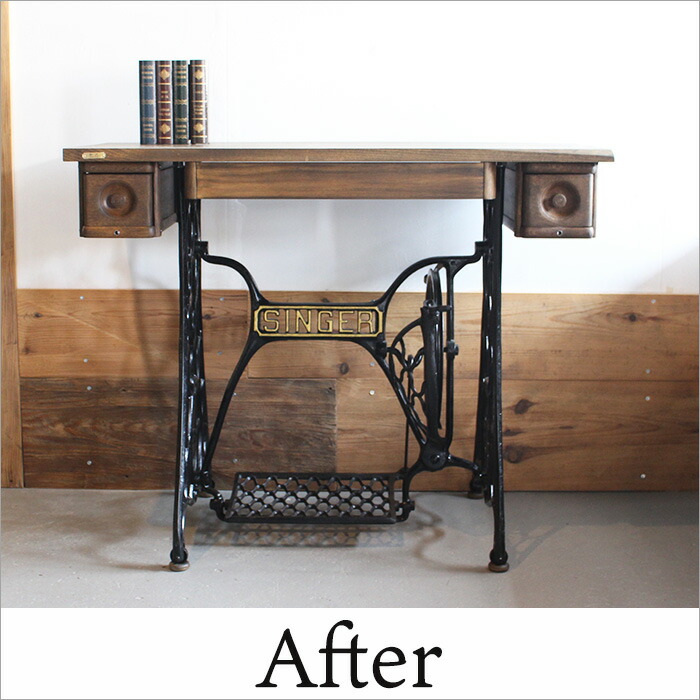 楽天市場】Singer 足踏みミシン台 リメイク テーブル｜アンティーク