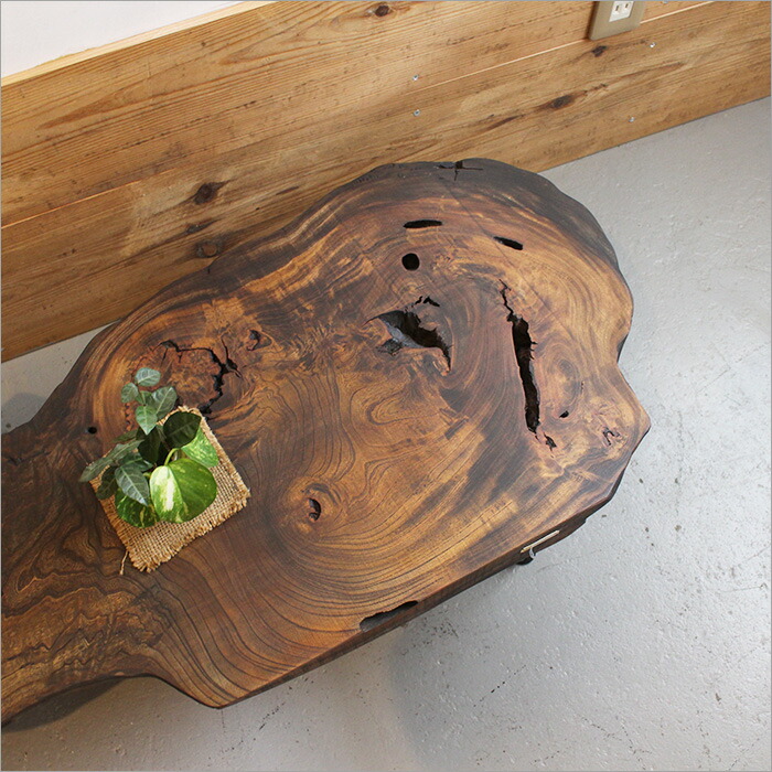 セール・極美品】欅 一枚板 ちゃぶ台 創作家具 民芸 テーブル 和モダン