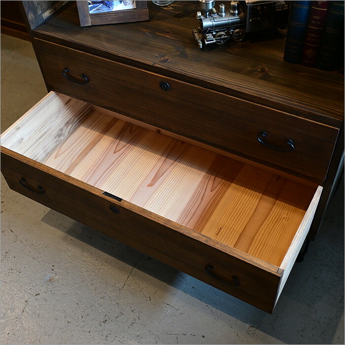 楽天市場】設置無料 アンティーク 和箪笥 中古 リメイク品 昭和中期 桐