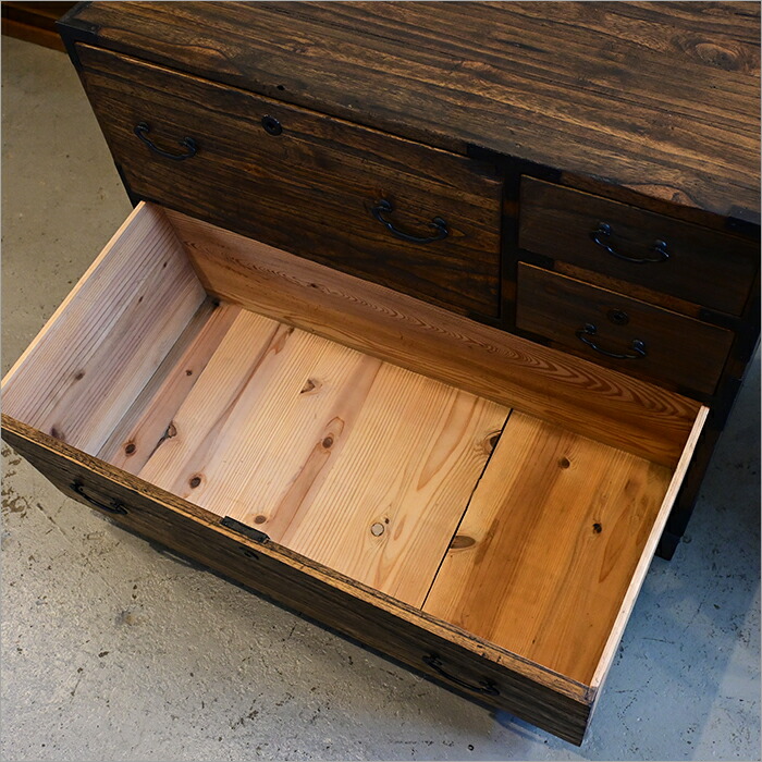 楽天市場】1点物 アンティーク 和箪笥 中古 リメイク品 木の脚付き