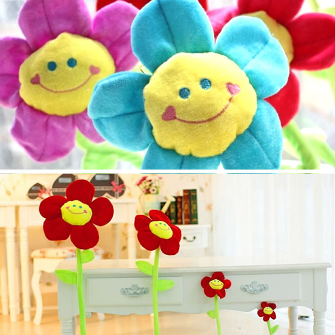 楽天市場】□ 「小型宅配便」送料無料□スマイルフラワー ぬいぐるみ