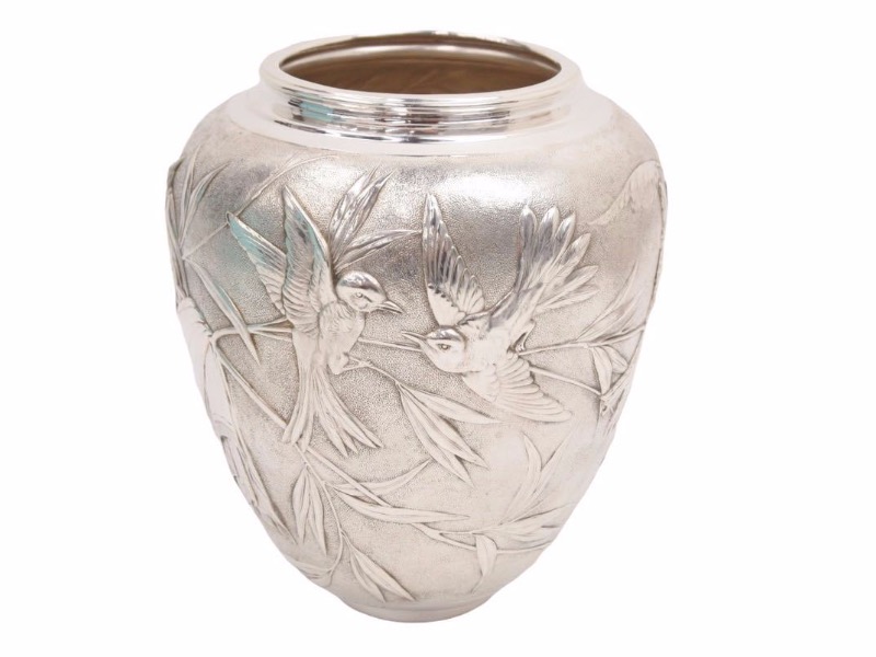 楽天市場】希少 TIFFANY ティファニー 花瓶 お皿 壺 665g シルバー925