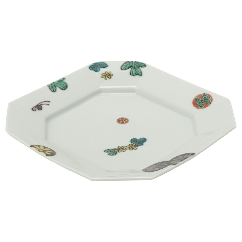 楽天市場】色絵華景色 隅切角皿中 15.5cm【私の部屋オリジナル 九谷焼