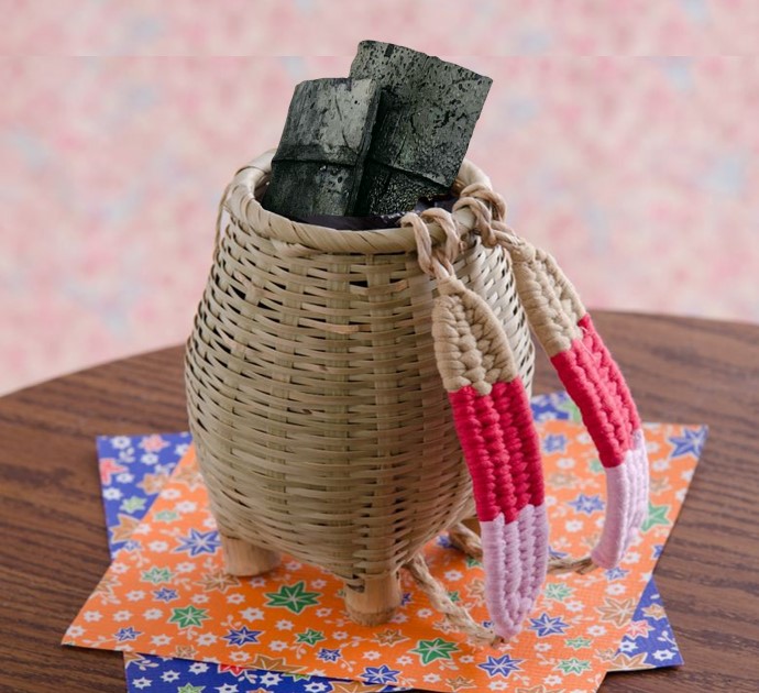 楽天市場】希少品 竹製 背負いかご 網代編み 手造り 竹製品 ミニチュア