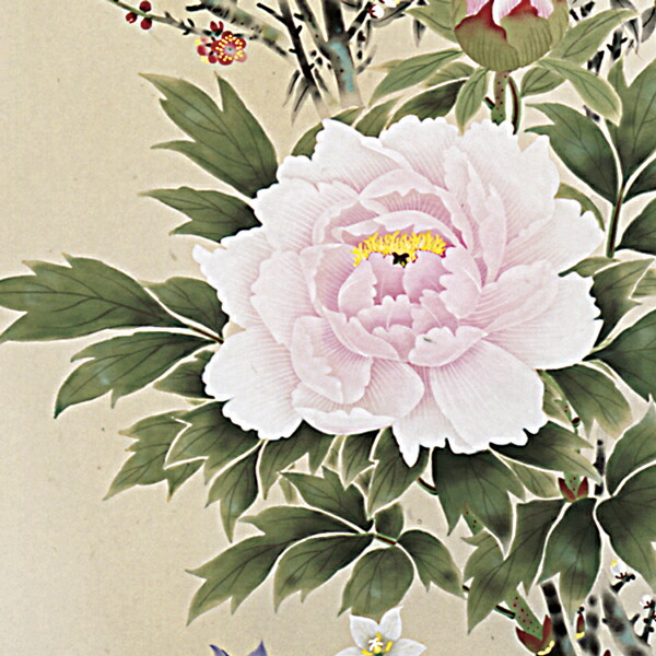 楽天市場】掛け軸 掛軸（かけじく）四季花（中村 遠州） 全国送料無料