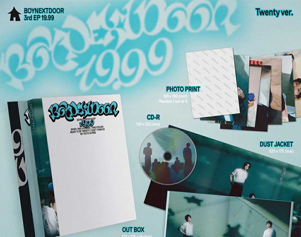 楽天市場】BOYNEXTDOOR - 19.99 / 3RD EP ALBUM 3種中選択 ボーイ