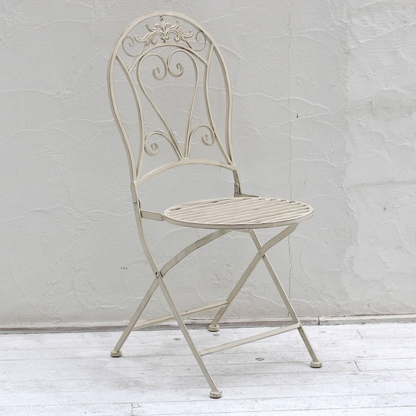 楽天市場】アンティーク調 アイアンチェア2脚 ガーデンチェア 幅42cm