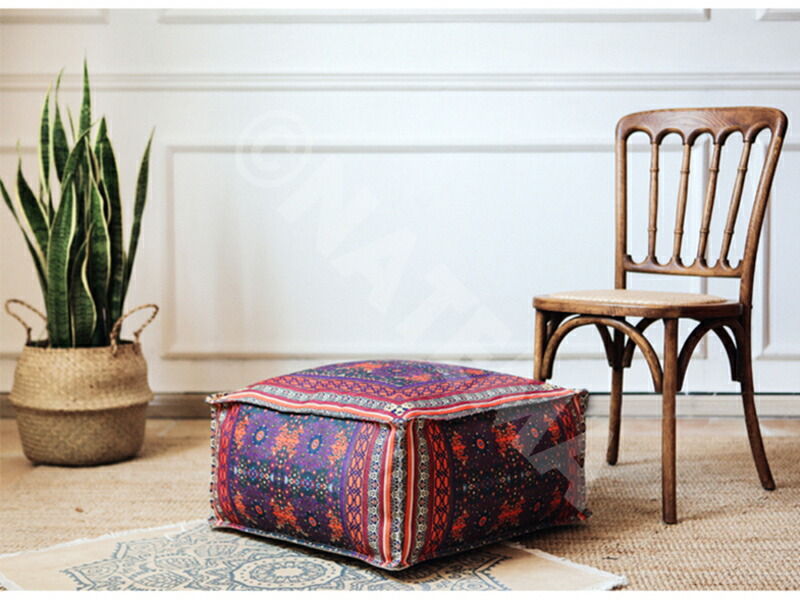 楽天市場】プフクッション キリム モロッカン モロッコ スツール