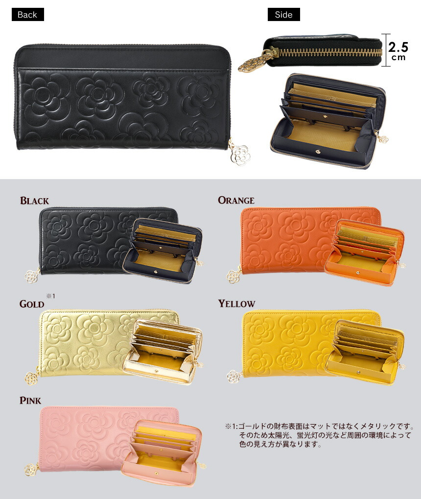 楽天市場】長財布 レディース やりくり 財布 仕分け ガバッ と 開く