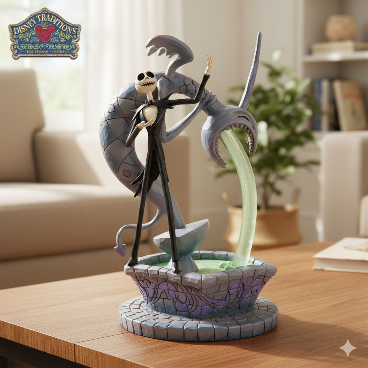 楽天市場】ジャックスケリントン 噴水 24cm ナイトメア ビフォア