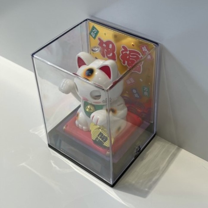 楽天市場】SANTA 寿・招き猫 ソーラートイ 開運 首振り人形 ソーラー