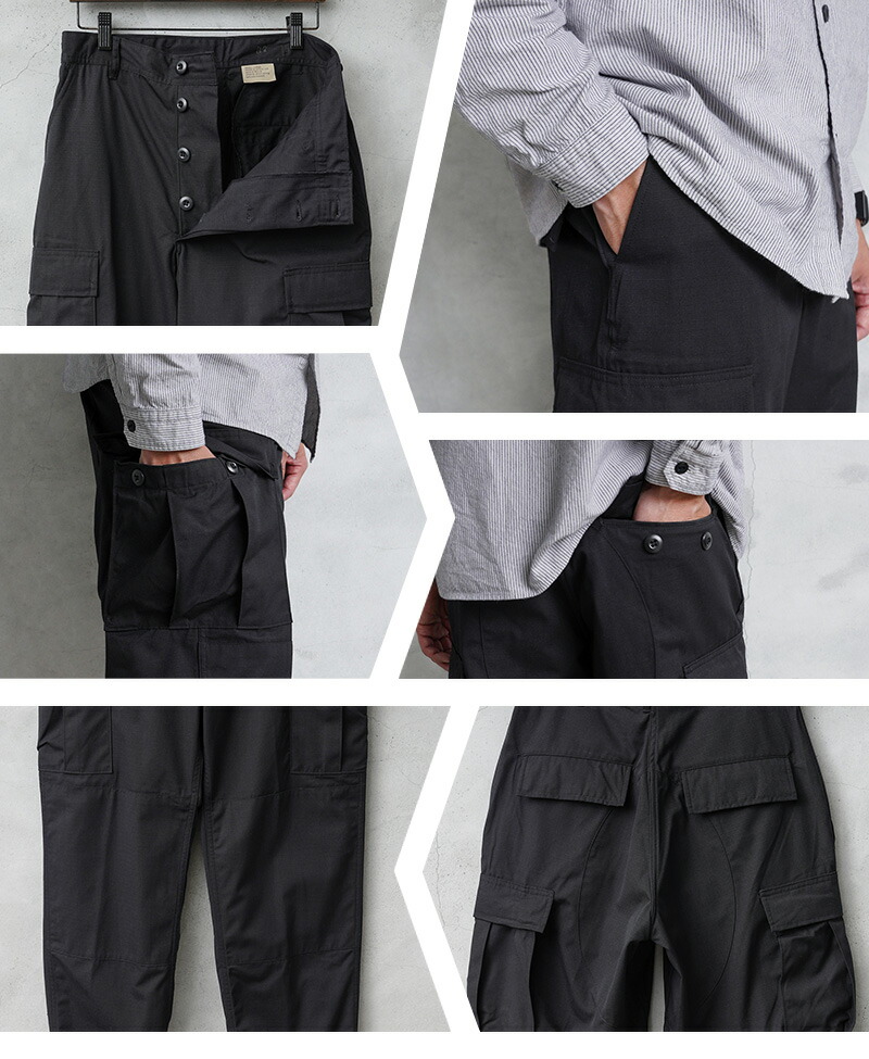 楽天市場】☆実物 新品 デッドストック 米軍 BDU ブラック リップス