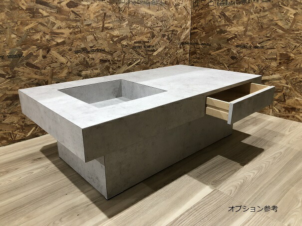 楽天市場】センターテーブル 長方形 コンクリ コンクリート調 テーブル
