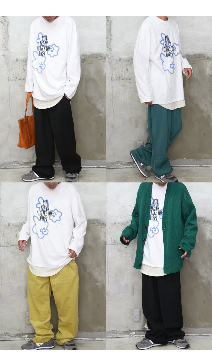 楽天市場】プリント入りビッグロンT [M便 1/1] トップス メンズ T