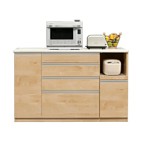 楽天市場】【設置無料】キッチンカウンター 完成品 幅140cm ホワイト