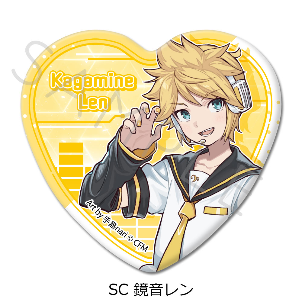 楽天市場】『初音ミク＆ピアプロキャラクターズ』 ハート型缶バッジ 全