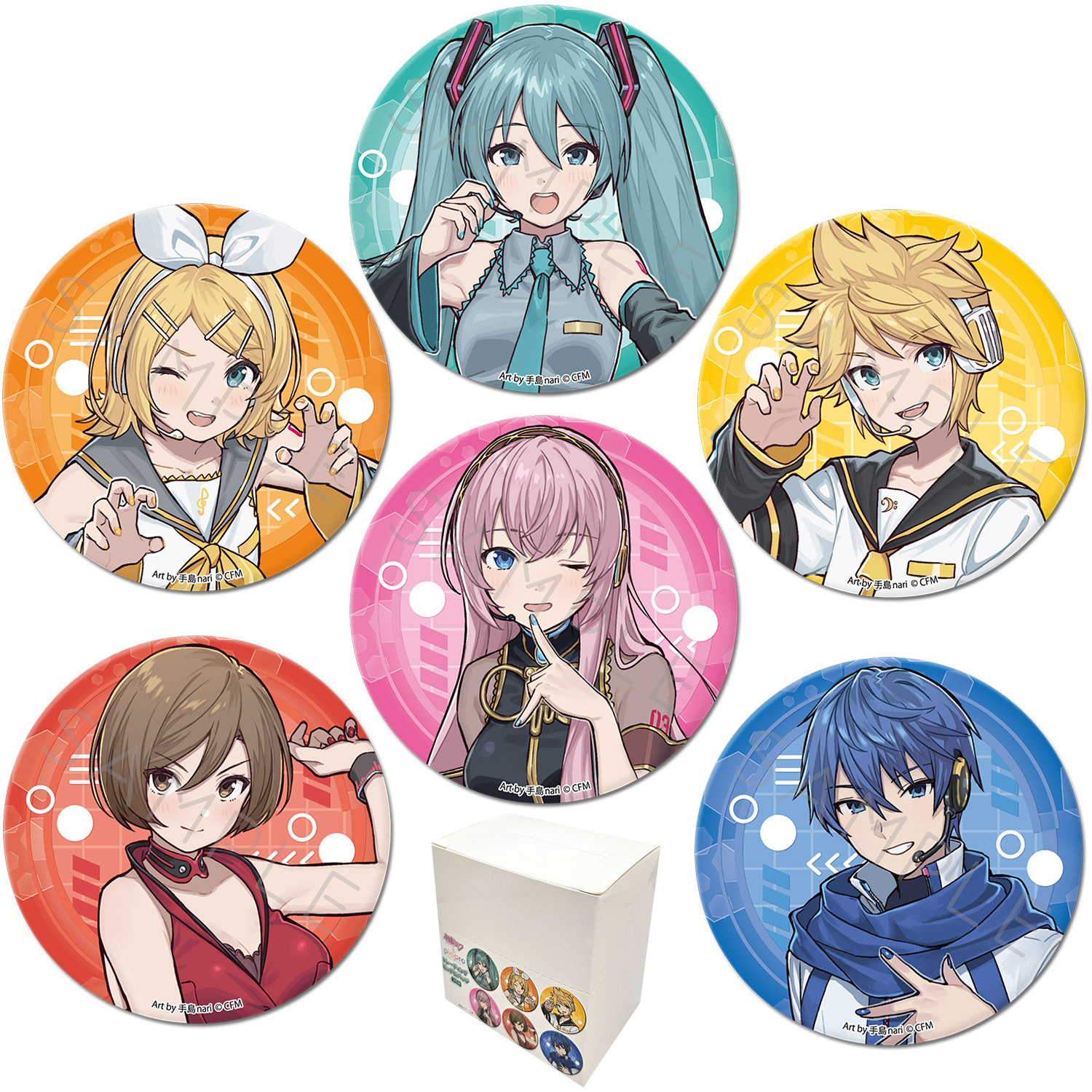 楽天市場】『初音ミク＆ピアプロキャラクターズ』 丸型缶バッジ(76mm