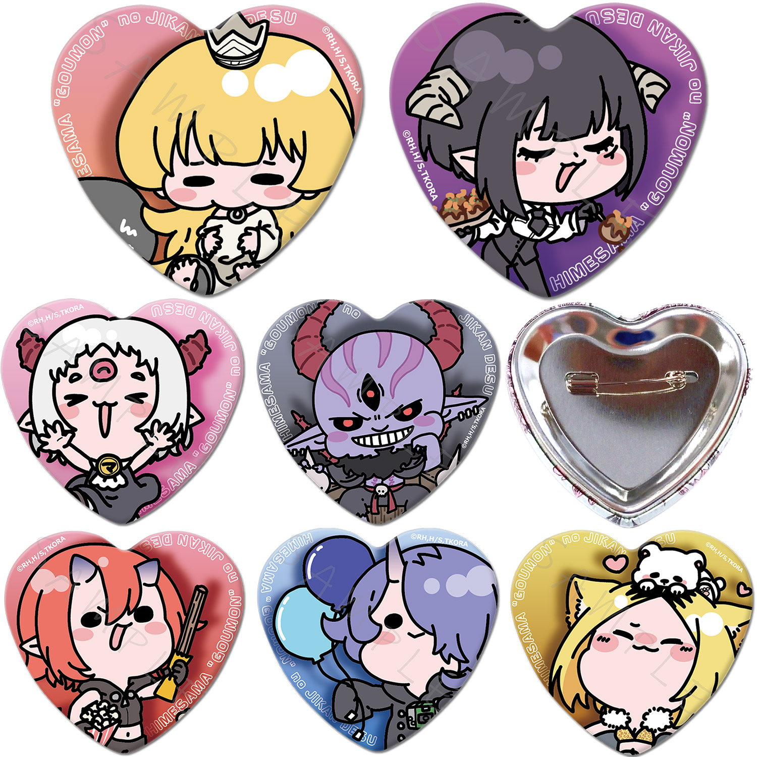 楽天市場】TVアニメ『姫様“拷問”の時間です』 ハート型缶バッジ MA(姫