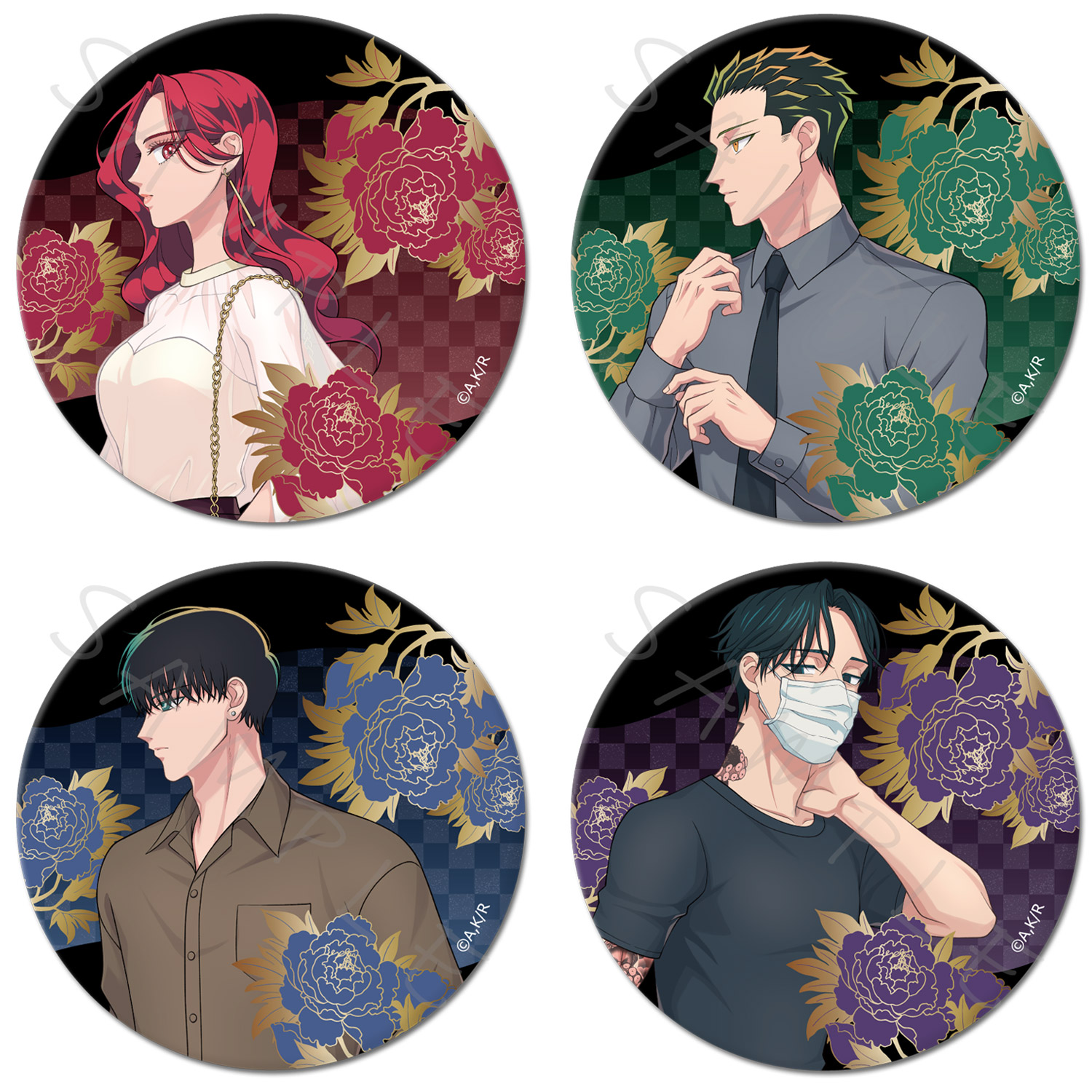 楽天市場】TVアニメ『来世は他人がいい』 3WAY缶バッジ(75mm) A(染井