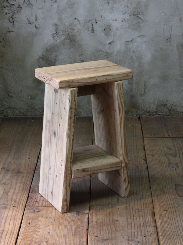 楽天市場】OLD ASHIBA（足場板古材） 踏み台(ふみだい）スツール 中棚