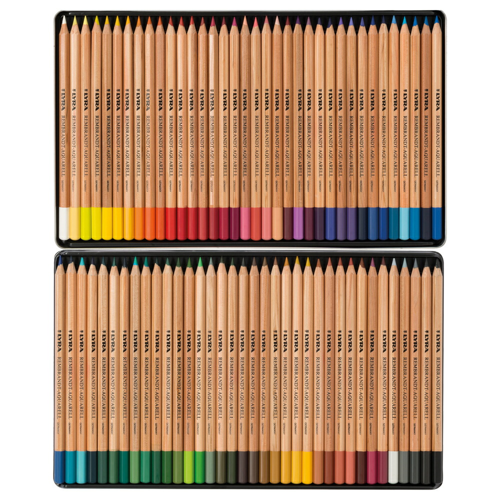 楽天市場】LYRA リラ 油性色鉛筆 ポリカラー メタルボックス入り 72色