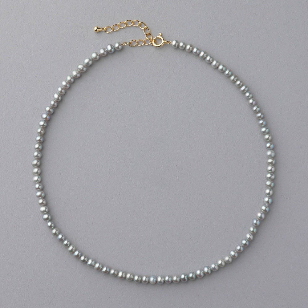 楽天市場】【WEB限定】淡水真珠 ネックレス 4.0-5.0mm ホワイト/グレー