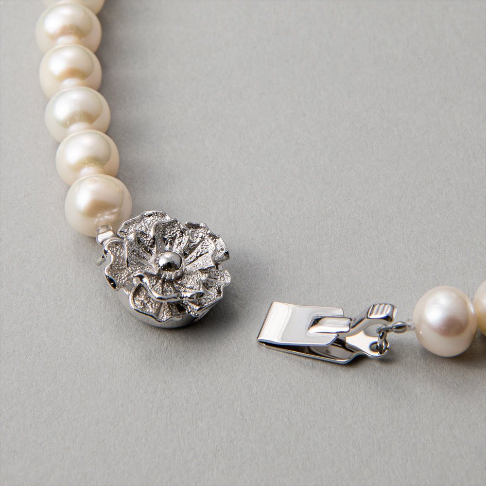 楽天市場】淡水真珠 ネックレス 7.5-8.0mm ホワイト tf パール