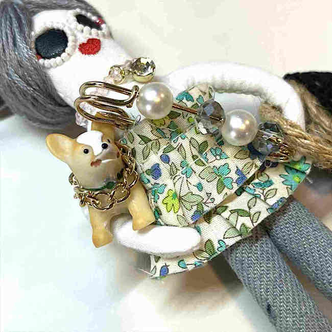 楽天市場】ドール チャーム バッグチャーム 人形 女の子 キーホルダー
