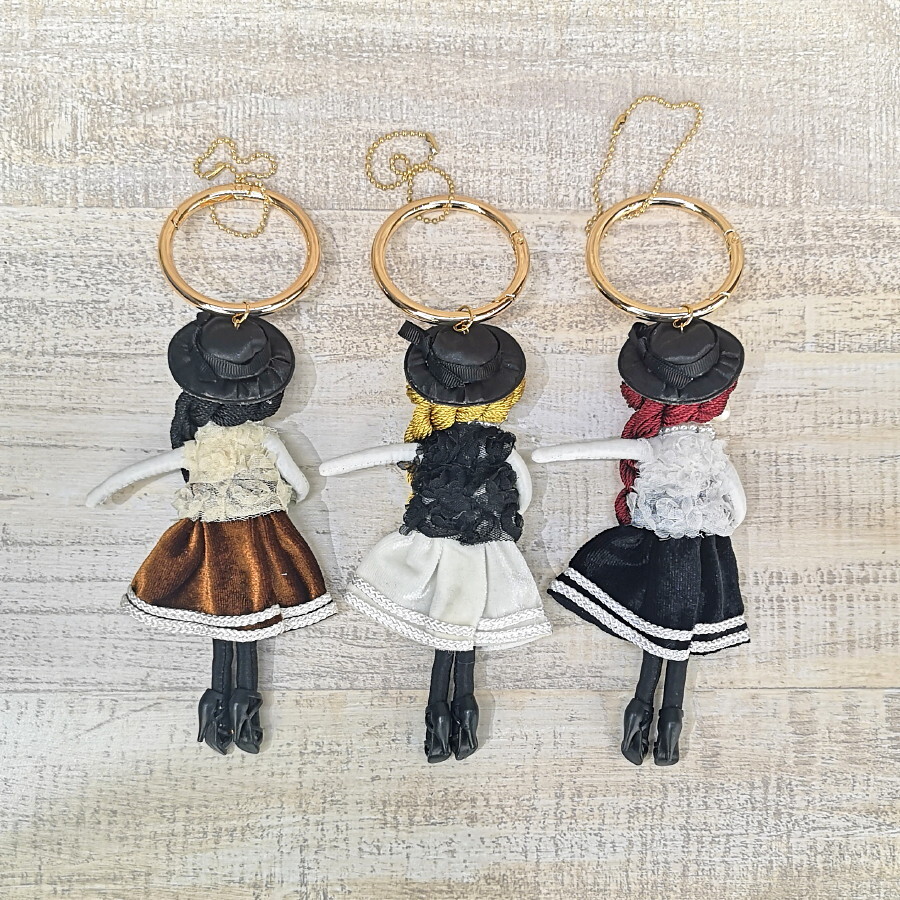 楽天市場】送料無料 ドールチャーム バッグチャーム 人形 女の子