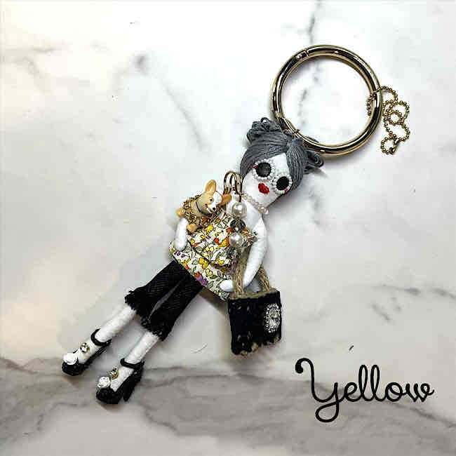 楽天市場】ドール チャーム バッグチャーム 人形 女の子 キーホルダー