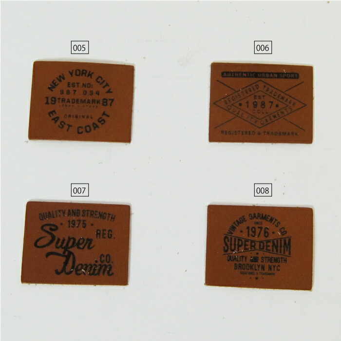 楽天市場】焦がし革タグ デニム ブラウン 42mm×33mm : CELEBDOG