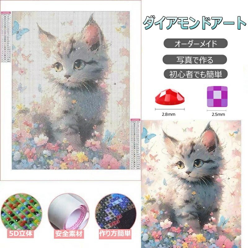 楽天市場】【2点で480円OFF】【オーダーメイド】ダイヤモンドアート