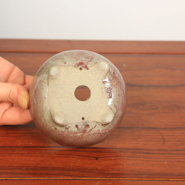 香祥 盆栽鉢 現代小鉢：祥石(二代目)ゆうき*小 丸鉢 2.5