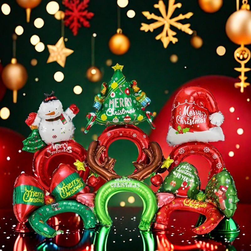 楽天市場】【 20個セット】クリスマス アルミバルーンカチューシャ