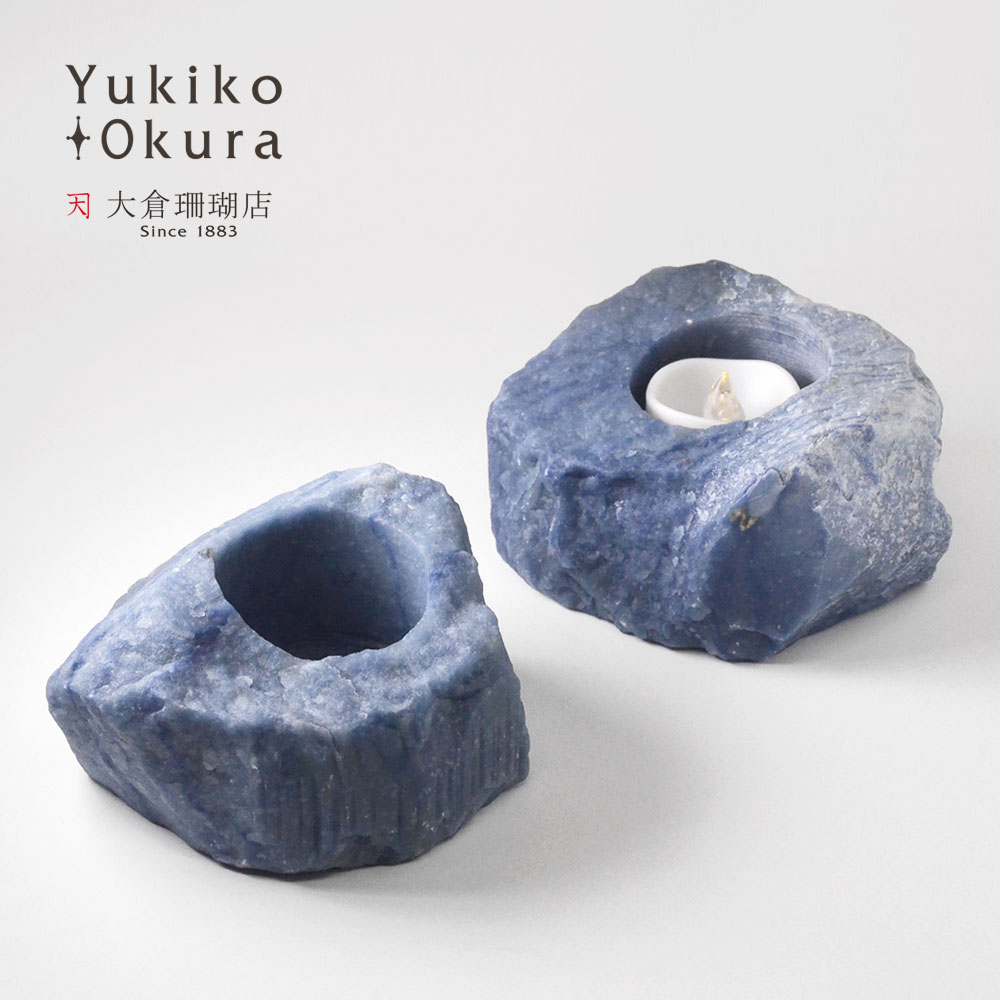 楽天市場】ブルークォーツ キャンドルホルダー 天然石 パワーストーン