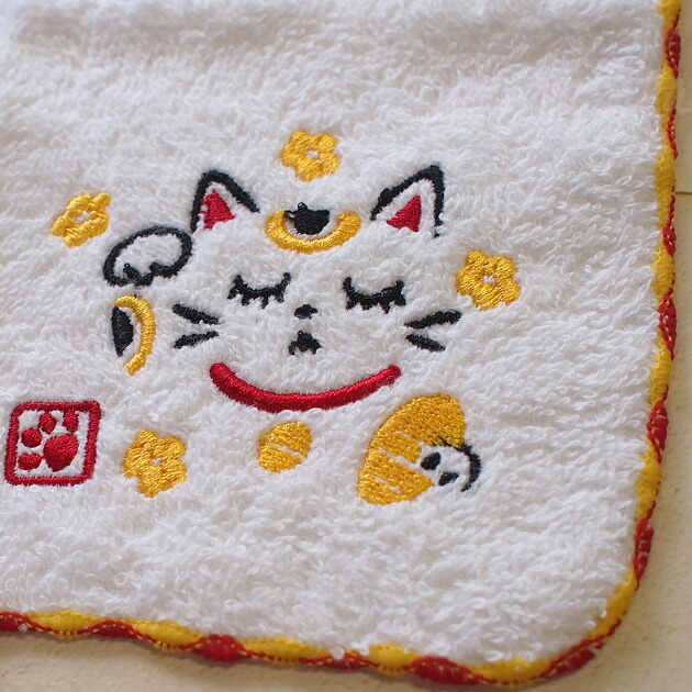 楽天市場】在庫限り 猫柄 抗菌 防臭 お守り はんかち 開運 円満 感謝