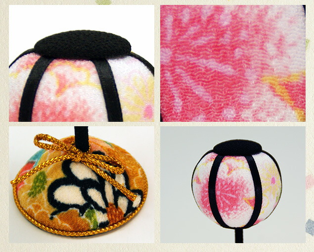 楽天市場】和柄ぼんぼり （8.5cm） 一対 雛人形 小 道具 自由に飾って