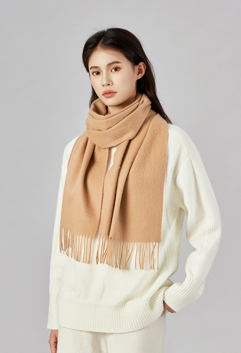 楽天市場】ラムウール マフラー ラムウール100％ レディース無地 大判